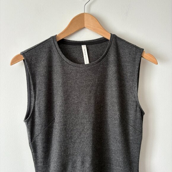 Aritizia The Group Babaton Notley Felted Wool Sleveless Dress Grey Size Small - Picture 3 of 6